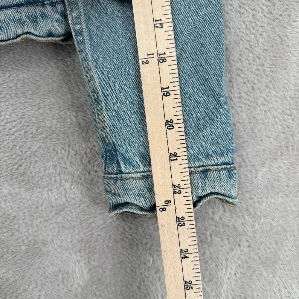 Levi Strauss & Co Womens Sherpa Lined Denim Jacket Size XS Blue Preowned